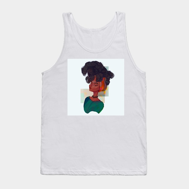 Big Curly Hair Tank Top by Inspire Change